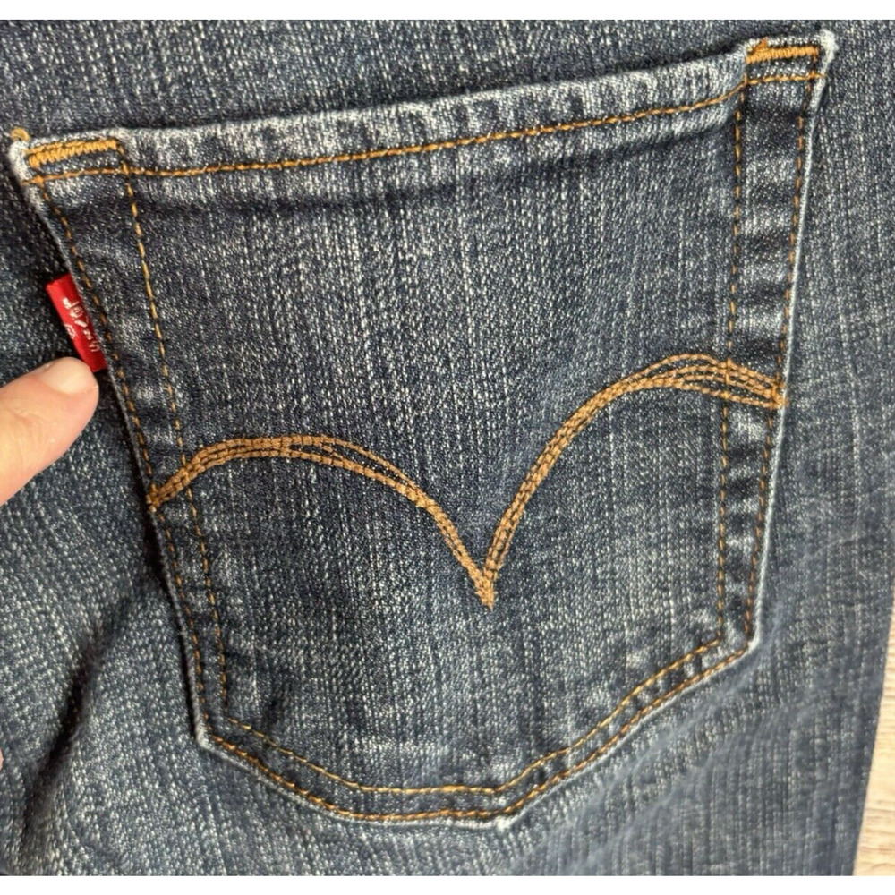 Levi’s Mid Rise Skinny Jeans Women's Size 8M Medium‎ Wash Blue Great Condition - Picture 7 of 12